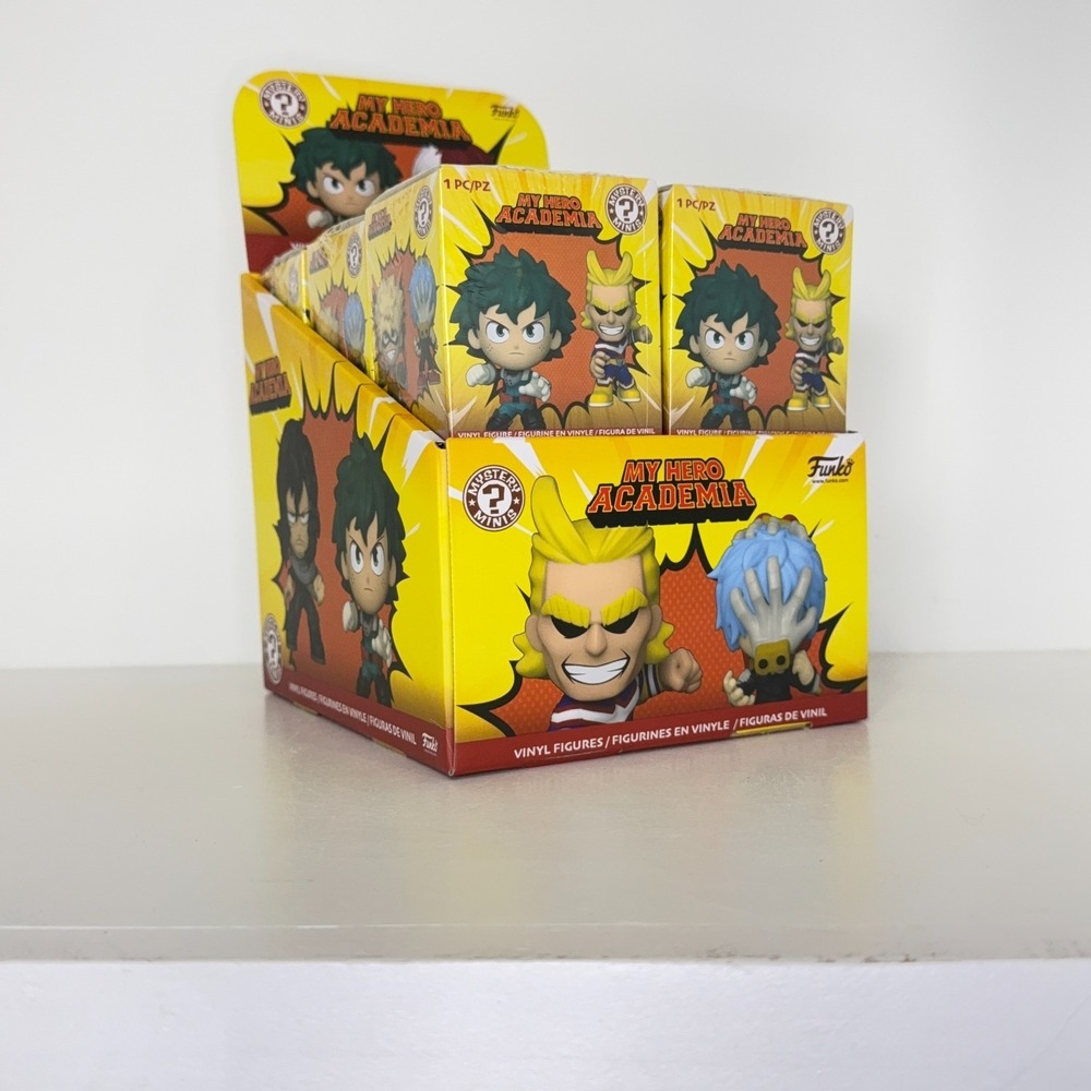 Funko Mystery Minis My Hero Academia Sealed Case of 12 New Unopened + Display